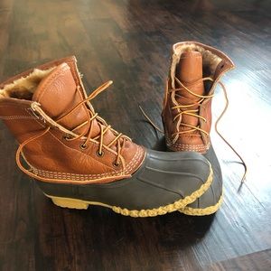 L.L bean bean boots - fleece lined